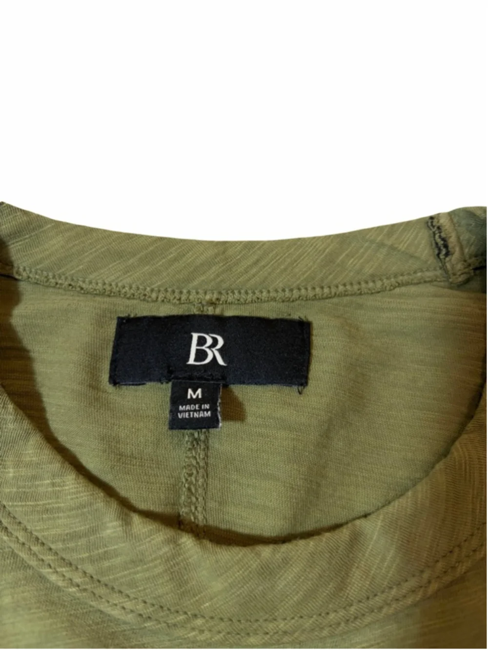 Banana Republic Olive Green Long Sleeve Tee M Lightweight Soft Minimalist
